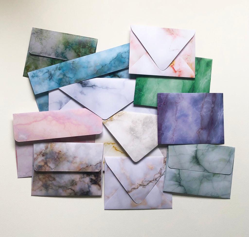 Marble Envelopes