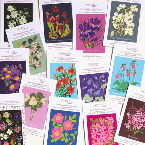 Flowers of Canada Stickers - Wholesale