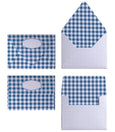 GINGHAM NAVY ENVELOPES & LINERS
