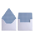 GINGHAM NAVY ENVELOPES & LINERS