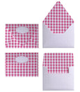 GINGHAM PINK ENVELOPES & LINERS