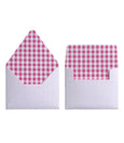 GINGHAM PINK ENVELOPES & LINERS