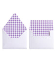 GINGHAM PURPLE ENVELOPES & LINERS