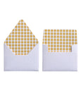 GINGHAM YELLOW ENVELOPES & LINERS