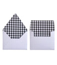 GINGHAM BLACK ENVELOPES & LINERS