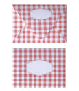 GINGHAM CORAL ENVELOPES & LINERS