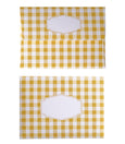 GINGHAM MUSTARD ENVELOPES & LINERS