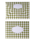 GINGHAM OLIVE ENVELOPES & LINERS