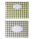 GINGHAM OLIVE ENVELOPES & LINERS