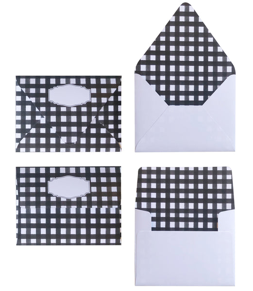 BLACK WATERCOLOUR ENVELOPES & LINERS