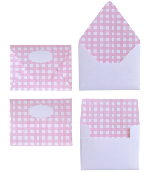 BLUSH WATERCOLOUR ENVELOPES & LINERS