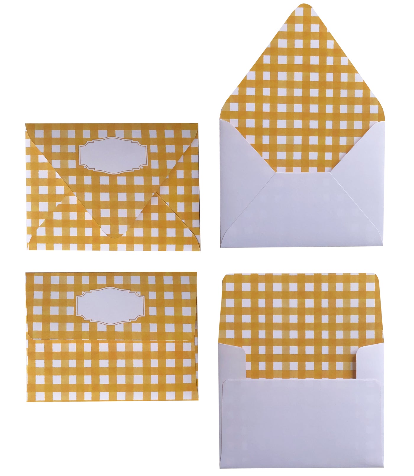 MUSTARD WATERCOLOUR ENVELOPES & LINERS