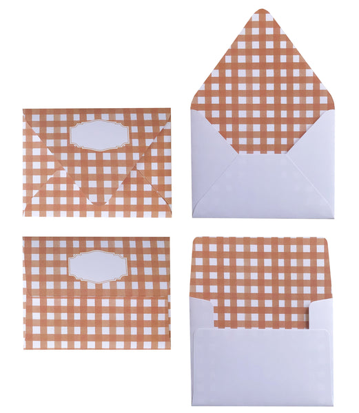 BROWN WATERCOLOUR ENVELOPES & LINERS
