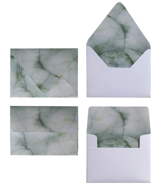 COOL GREY MARBLE ENVELOPES & LINERS