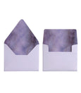 PURPLE AND BLUE MARBLE ENVELOPES & LINERS