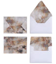 BROWN AND GREY MARBLE ENVELOPES & LINERS