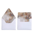 BROWN AND GREY MARBLE ENVELOPES & LINERS