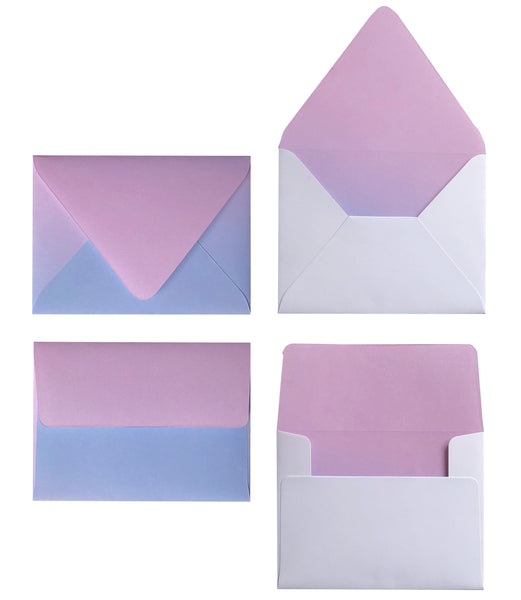 OMBRE ROSE QUARTZ AND SERENITY ENVELOPES & LINERS