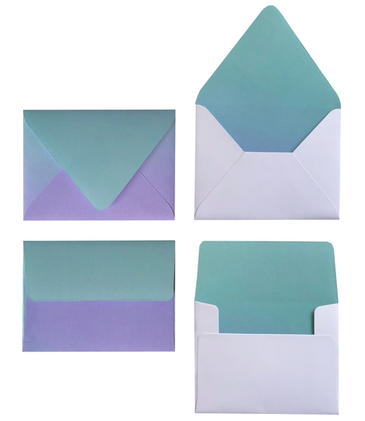 OMBRE OCEAN MIST ENVELOPES & LINERS