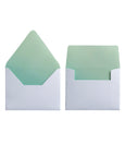 OMBRE GREEN ENVELOPES & LINERS