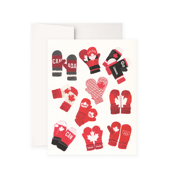 Canadian Olympic Mittens | Merry & Bright Holiday Boxed Cards Sale