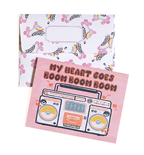 My heart goes boom boom boom