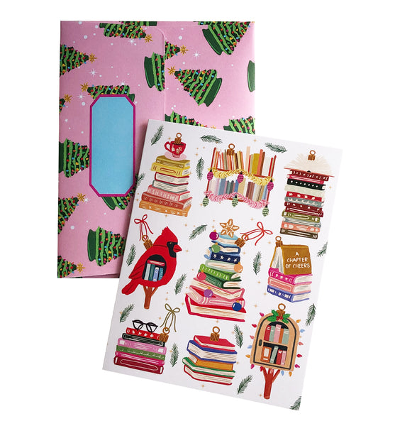 A Chapter of Cheers | Merry & Bright Holiday Sale Greeting Cards