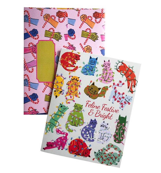 Feline Festive & Bright | Merry & Bright Holiday Sale Greeting Cards