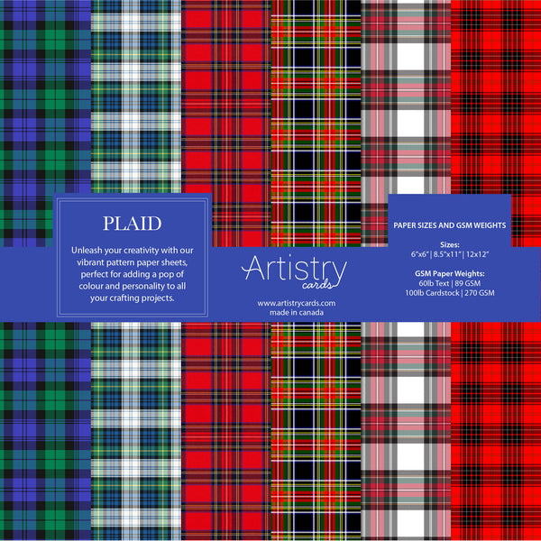 Plaid Pattern Paper