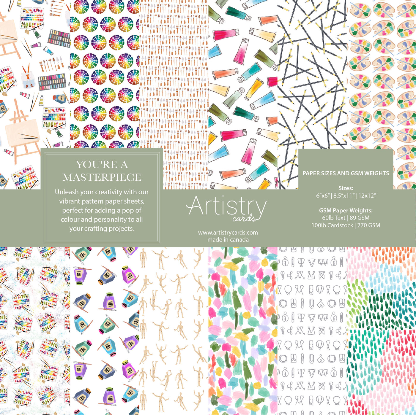 You're A Masterpiece Pattern Paper