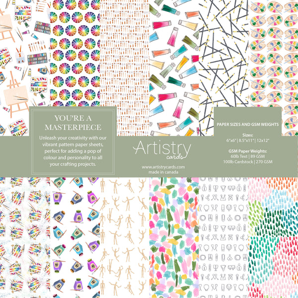 You're A Masterpiece Pattern Paper