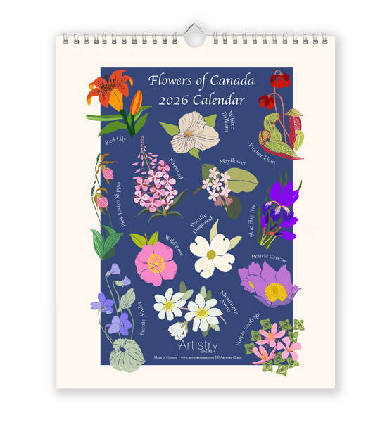 Flowers of Canada 2026 Wall Calendar | Wholesale