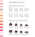 COOL GREY MARBLE ENVELOPES & LINERS