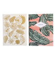 Banana Leaves & Gold Tropical Leaves