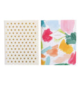 Colourful Brush Strokes & Gold Dots