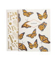 Monarch Butterfly & Gold Botanical Leaves
