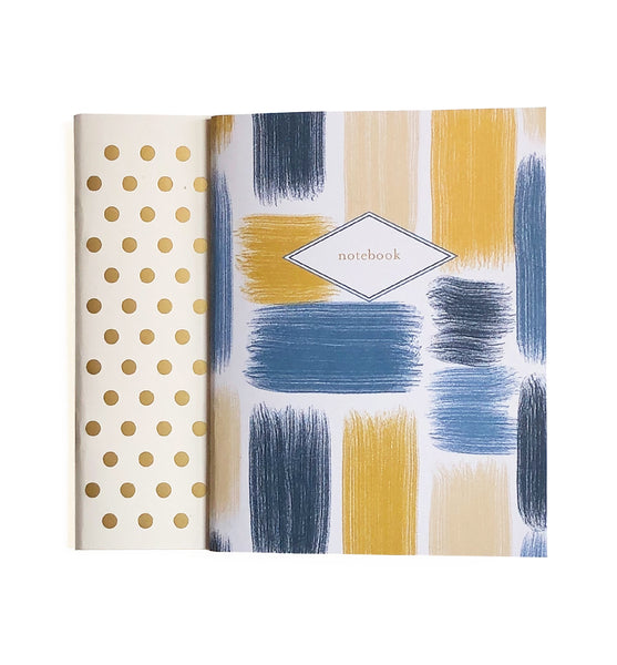 Brush Strokes & Gold Dots