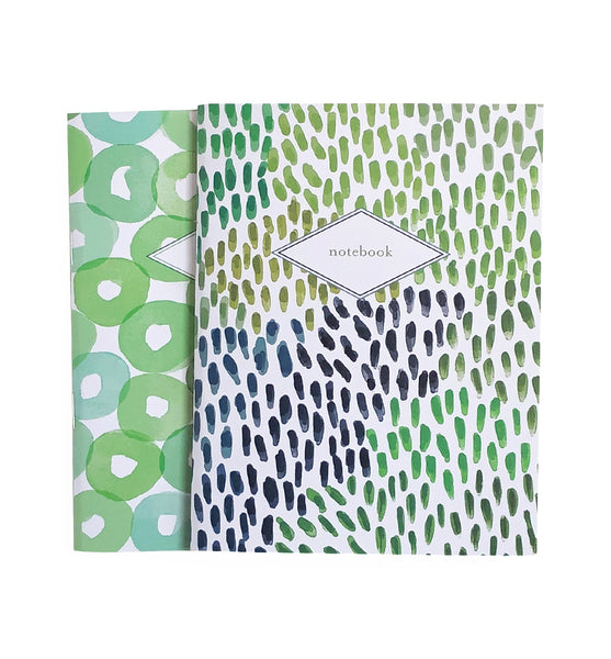 Watercolour Green Dots and Circles