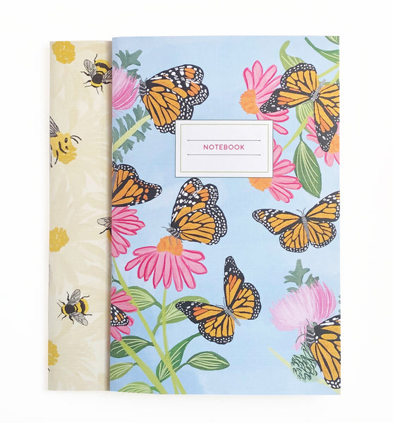 Bees and Monarch Butterfly