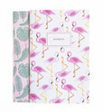Flamingo and Tropical Leaves