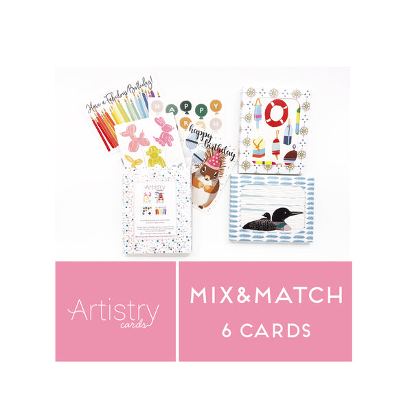 Mix and Match 6 Greeting Cards