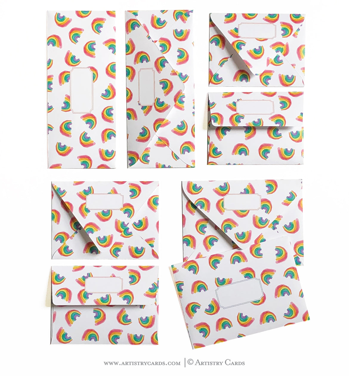 RAINBOW PATTERN ENVELOPES & LINERS