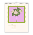 Oh Floral Canada Stamps 2026 Wall Calendar