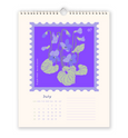 Oh Floral Canada Stamps 2026 Wall Calendar