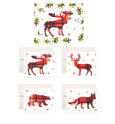Plaid Creatures | Merry & Bright Holiday Boxed Cards Sale