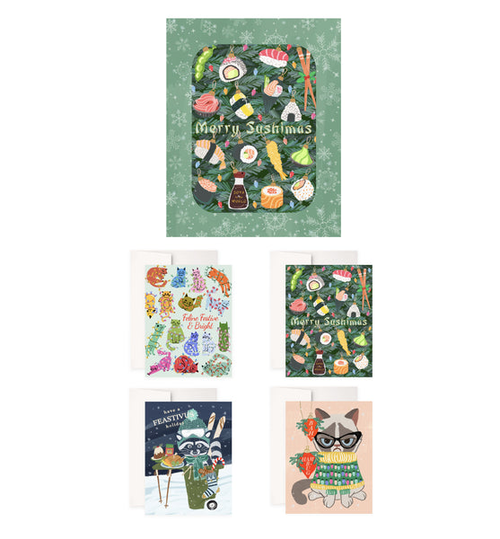 Holly Jolly | Merry & Bright Holiday Boxed Cards Sale