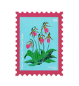 Prince Edward Island Pink Lady’s Slipper (Prince Edward Island) Vinyl Sticker