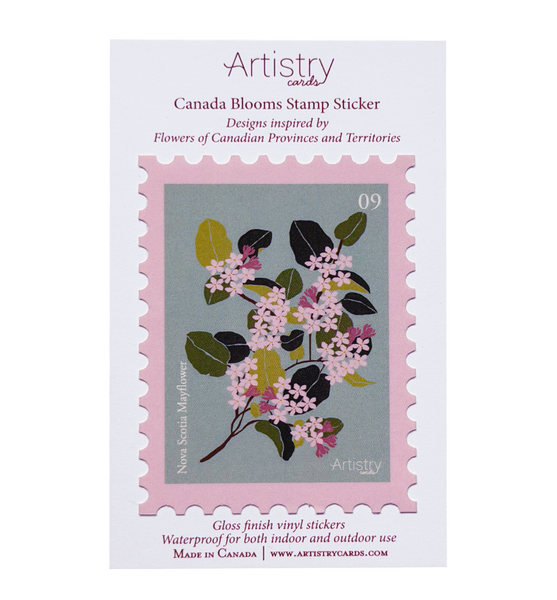 Nova Scotia Mayflower Stamp Sticker - Wholesale