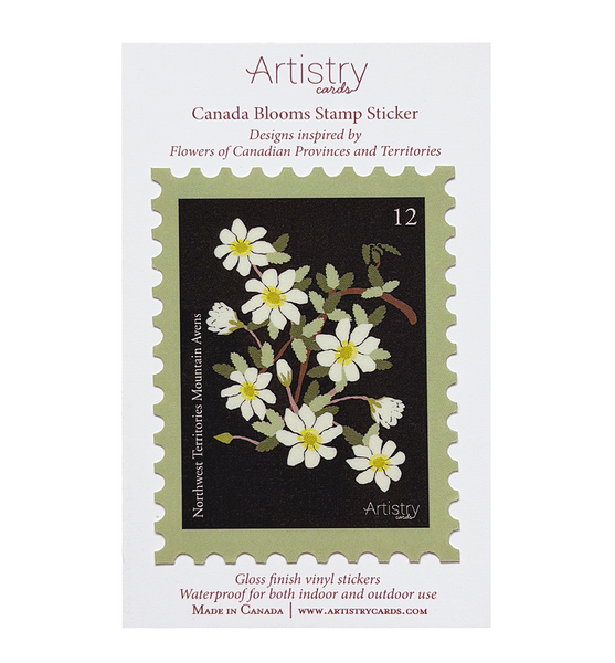 Mountain Avens (Northwest Territories) Vinyl Sticker