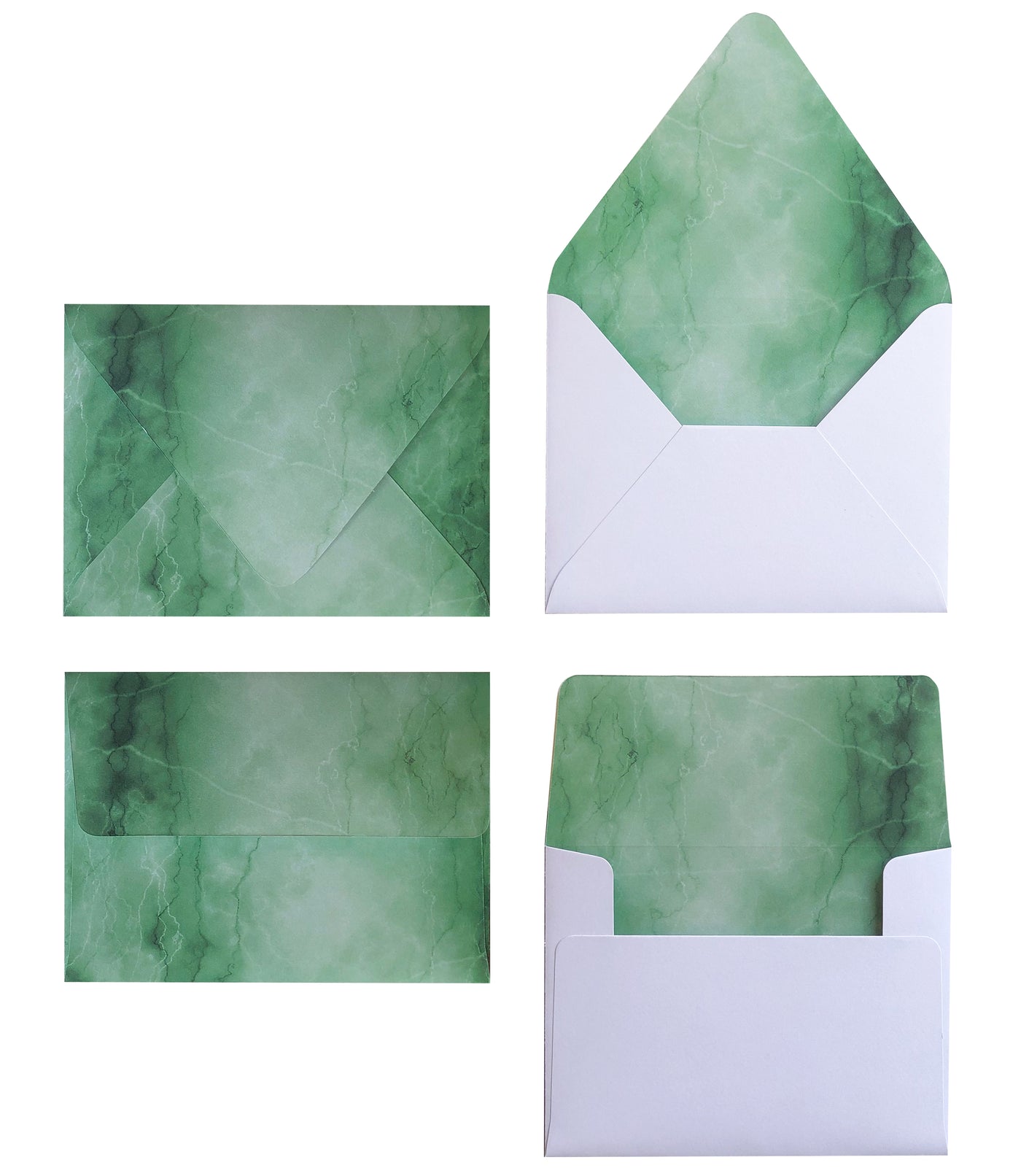 GREEN MARBLE ENVELOPES & LINERS